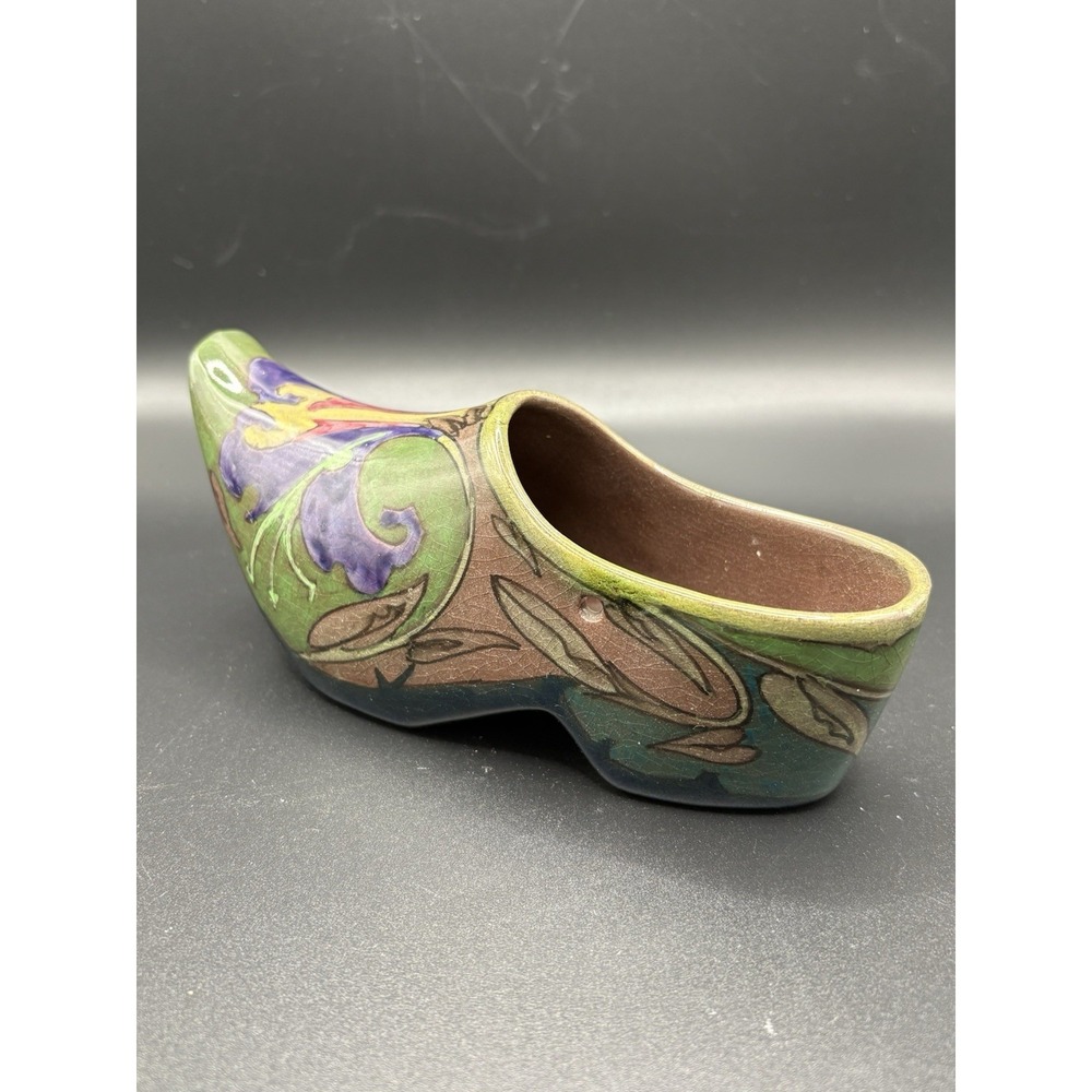 Antique Gouda Art Pottery Clog PZH Lazarus Gate Mark - c. 1910-1925